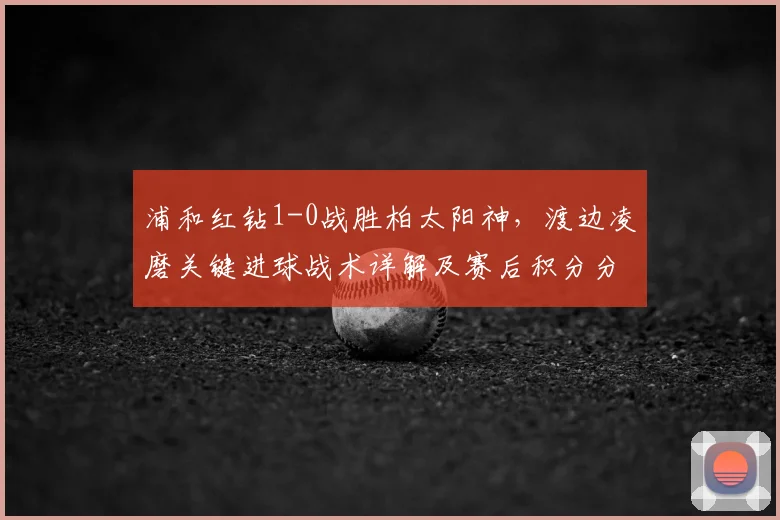 浦和红钻1-0战胜柏太阳神,渡边凌磨关键进球战术详解及赛后积分分析